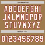 Personalized Old Gold White-Red 3 Colors Arm Shapes Authentic Baseball Jersey Team Custom Name and Number