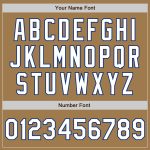 Personalized Old Gold White-Royal Authentic Fade Fashion Baseball Jersey Team Custom Name and Number