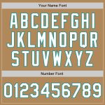 Personalized Old Gold White-Teal Authentic Fade Fashion Baseball Jersey Team Custom Name and Number