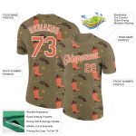 Personalized Olive Bay Orange-White 3D Pattern Design Cowboy Accessory Performance Salute To Service T-Shirt Team Custom Name and Number