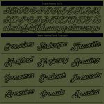 Personalized Olive Black 3D Pattern Design Vintage Military Weapon Performance Salute To Service T-Shirt Team Custom Name and Number