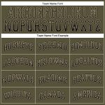 Personalized Olive Black-Cream Authentic Drift Fashion Salute To Service Baseball Jersey Team Custom Name and Number