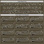 Personalized Olive Black-Cream Authentic Salute To Service Baseball Jersey Team Custom Name and Number