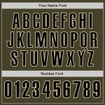 Personalized Olive Black-Cream Authentic Salute To Service Baseball Jersey