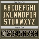 Personalized Olive Black-Cream Authentic Throwback Salute To Service Baseball Jersey Team Custom Name and Number