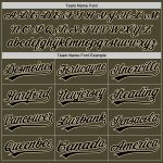 Personalized Olive Black-Cream Authentic Throwback Salute To Service Baseball Jersey Team Custom Name and Number