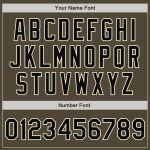Personalized Olive Black-Cream Bomber Full-Snap Varsity Letterman Salute To Service Jacket Team Custom Name and Number
