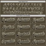 Personalized Olive Black-Cream Bomber Full-Snap Varsity Letterman Salute To Service Jacket Team Custom Name and Number