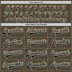 Personalized Olive Black-Cream Bomber Full-Snap Varsity Letterman Two Tone Salute To Service Jacket Team Custom Name and Number