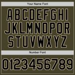 Personalized Olive Black-Cream Line Authentic Salute To Service Baseball Jersey Team Custom Name and Number
