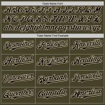 Personalized Olive Black-Cream Line Authentic Salute To Service Baseball Jersey Team Custom Name and Number