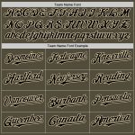 Personalized Olive Black-Cream Mesh Authentic Throwback Salute To Service Baseball Jersey Team Custom Name and Number