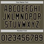 Personalized Olive Black-Cream Mesh Authentic Throwback Salute To Service Baseball Jersey Team Custom Name and Number