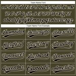 Personalized Olive Black-Cream Performance Vapor Salute To Service Golf Polo Shirt Team Custom Name and Number