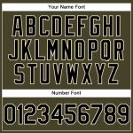 Personalized Olive Black-Cream Performance Vapor Salute To Service Golf Polo Shirt Team Custom Name and Number