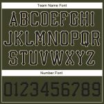 Personalized Olive Black-Cream Stitched Adjustable Snapback Salute To Service Hat Team Custom Name and Number
