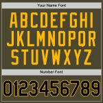 Personalized Olive Black-Gold Authentic Throwback Salute To Service Baseball Jersey Team Custom Name and Number