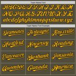 Personalized Olive Black-Gold Mesh Authentic Throwback Salute To Service Baseball Jersey Team Custom Name and Number
