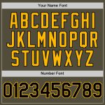 Personalized Olive Black-Gold Mesh Authentic Throwback Salute To Service Baseball Jersey Team Custom Name and Number
