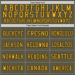 Personalized Olive Black-Gold Mesh Authentic Throwback Salute To Service Football Jersey Team Custom Name and Number