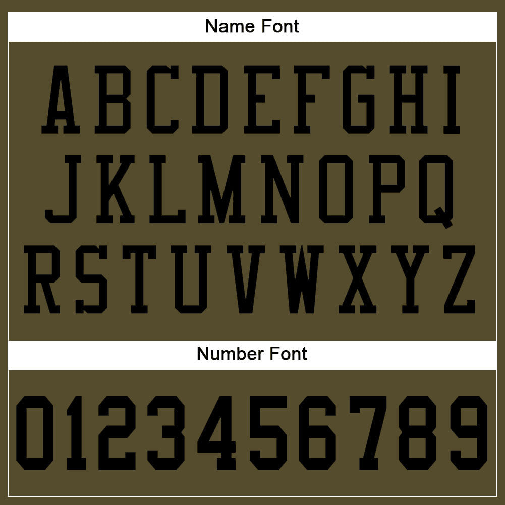 Personalized Olive Black Mesh Authentic Salute To Service Football Jersey Team Custom Name and Number Personalized Olive Black Mesh Authentic Salute To Service Football Jersey Team Custom Name and Number - Image 4