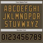 Personalized Olive Black-Old Gold Authentic Salute To Service Baseball Jersey