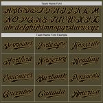 Personalized Olive Black-Old Gold Authentic Salute To Service Baseball Jersey Team Custom Name and Number