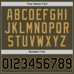 Personalized Olive Black-Old Gold Authentic Throwback Salute To Service Baseball Jersey Team Custom Name and Number