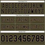 Personalized Olive Black-Old Gold Authentic Throwback Salute To Service Basketball Shorts Team Custom Name and Number