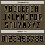 Personalized Olive Black-Old Gold Bomber Full-Snap Varsity Letterman Salute To Service Jacket Team Custom Name and Number