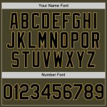 Personalized Olive Black-Old Gold Line Authentic Salute To Service Baseball Jersey Team Custom Name and Number