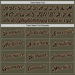 Personalized Olive Black-Old Gold Performance Salute To Service T-Shirt Team Custom Name and Number