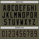 Personalized Olive Black-Old Gold Salute To Service Hockey Jersey