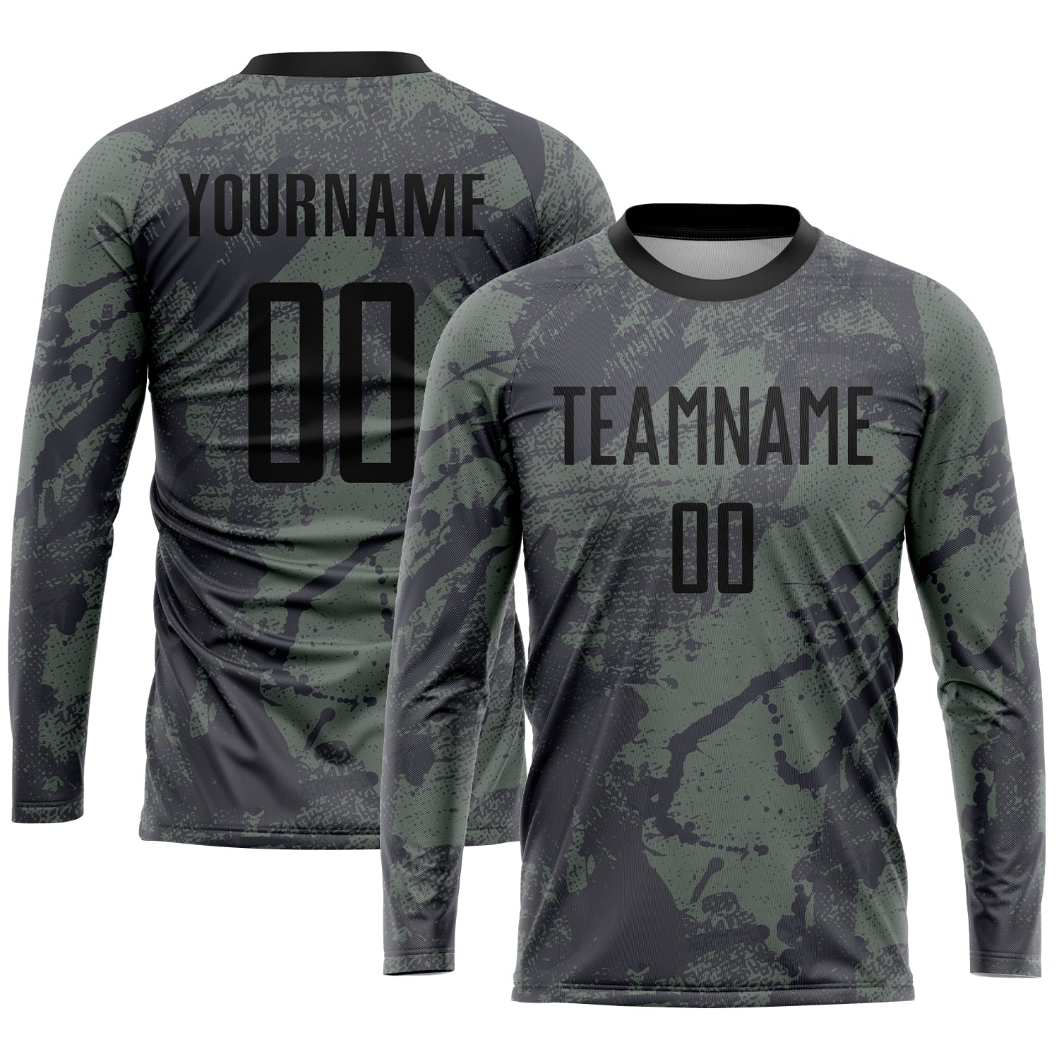 Personalized Olive Black Sublimation Salute To Service Soccer Uniform Jersey Team Custom Name and Number Personalized Olive Black Sublimation Salute To Service Soccer Uniform Jersey Team Custom Name and Number - Image 3