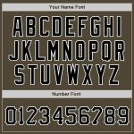 Personalized Olive Black-White Authentic Salute To Service Baseball Jersey Team Custom Name and Number
