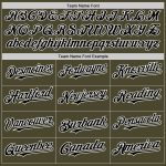Personalized Olive Black-White Authentic Sleeveless Salute To Service Baseball Jersey