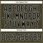Personalized Olive Black-White Authentic Sleeveless Salute To Service Baseball Jersey Team Custom Name and Number