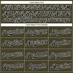 Personalized Olive Black-White Authentic Sleeveless Salute To Service Baseball Jersey Team Custom Name and Number