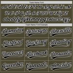 Personalized Olive Black-White Authentic Throwback Salute To Service Baseball Jersey Team Custom Name and Number