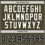 Personalized Olive Black-White Authentic Throwback Salute To Service Baseball Jersey Team Custom Name and Number