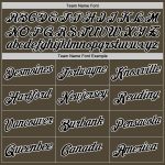 Personalized Olive Black-White Authentic Throwback Salute To Service Basketball Jersey