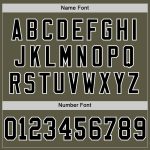Personalized Olive Black-White Mesh Authentic Throwback Salute To Service Football Jersey Team Custom Name and Number