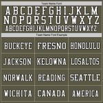 Personalized Olive Black-White Mesh Authentic Throwback Salute To Service Football Jersey Team Custom Name and Number