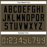 Personalized Olive Camo-Black Authentic American Flag Fashion Salute To Service Baseball Jersey Team Custom Name and Number
