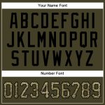 Personalized Olive Camo-Black Authentic Sleeveless Salute To Service Baseball Jersey Team Custom Name and Number