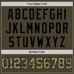 Personalized Olive Camo-Black Authentic Throwback Rib-Knit Salute To Service Baseball Jersey Shirt