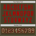 Personalized Olive Camo-Black Authentic Two Tone Salute To Service Baseball Jersey Team Custom Name and Number