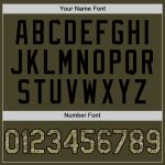 Personalized Olive Camo Black-Cream Line Authentic Salute To Service Baseball Jersey Team Custom Name and Number