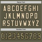 Personalized Olive Camo Black-Cream Mesh Authentic Throwback Salute To Service Football Jersey Team Custom Name and Number