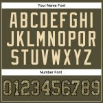 Personalized Olive Camo-Black Long Sleeve Performance Salute To Service T-Shirt Team Custom Name and Number